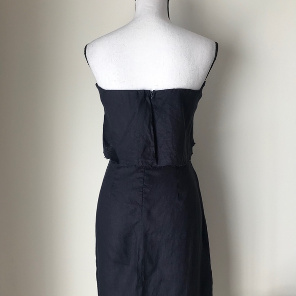 Skylar + Madison Navy Blue Button Down Midi Dress - Picture 5 of 5